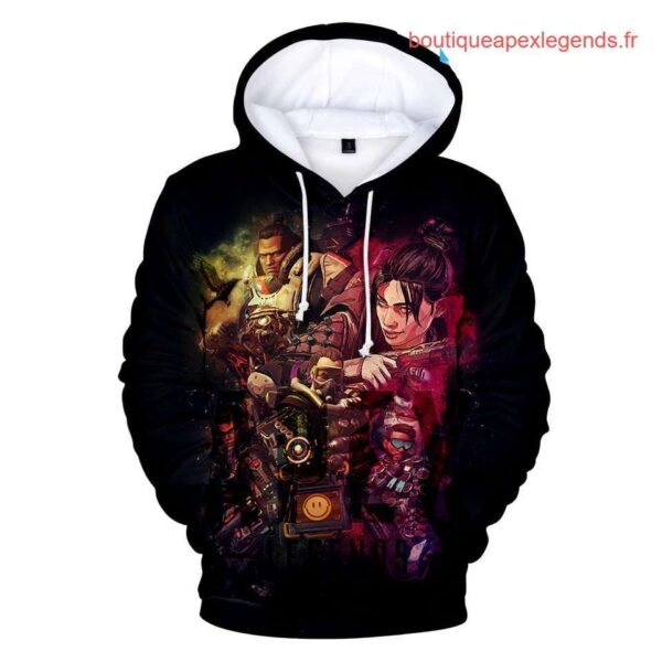 sweat a capuche wraith bangalore gibraltarapex legends couleur noir