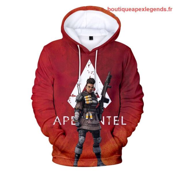 sweat a capuche bangalore apex legends couleur marron