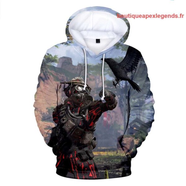 image de sweat a capuche bloodhound apex legends couleur multicolor