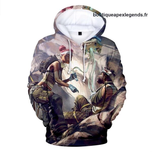 image de sweat a capuche lifeline apex legends couleur multicolor