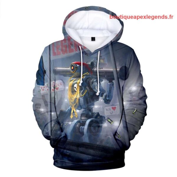 image sweat a capuche pathfinder apex legends couleur noir