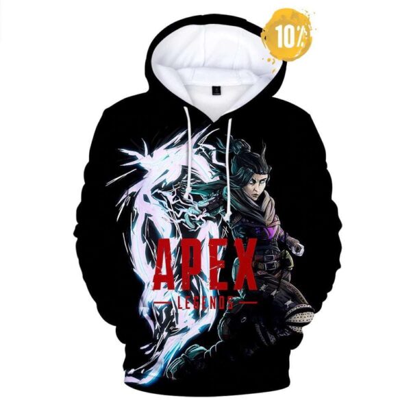 sweat a capuche wraith apex legends couleur noir