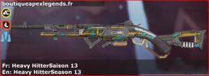 Skin Rare Heavy HitterSaison 13 en français ou Heavy HitterSeason 13 en anglais pour l'arme 30-30 du jeu vidéo apex legends