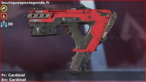 Skin Commun Cardinal en français ou Cardinal en anglais pour l'arme Alternator du jeu vidéo apex legends