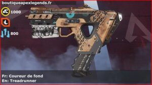 Skin Épique Coureur de fond en français ou Treadrunner en anglais pour l'arme Alternator du jeu vidéo apex legends