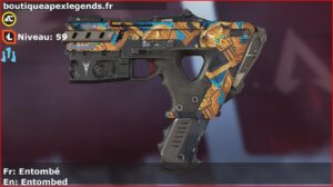 Skin Rare Entombé en français ou Entombed en anglais pour l'arme Alternator du jeu vidéo apex legends