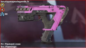 Skin Commun Flamant rose en français ou Flamingo en anglais pour l'arme Alternator du jeu vidéo apex legends