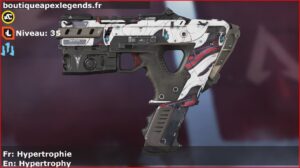 Skin Rare Hypertrophie en français ou Hypertrophy en anglais pour l'arme Alternator du jeu vidéo apex legends