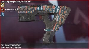 Skin Rare Jawmuncher en français ou Jawmuncher en anglais pour l'arme Alternator du jeu vidéo apex legends