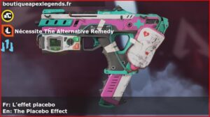 Skin Légendaire L'effet placebo en français ou The Placebo Effect en anglais pour l'arme Alternator du jeu vidéo apex legends