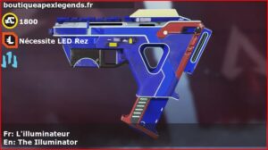 Skin Légendaire L'illuminateur en français ou The Illuminator en anglais pour l'arme Alternator du jeu vidéo apex legends