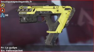 Skin Commun La guêpe en français ou Yellowjacket en anglais pour l'arme Alternator du jeu vidéo apex legends