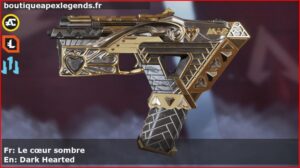 Skin Légendaire Le cœur sombre en français ou Dark Hearted en anglais pour l'arme Alternator du jeu vidéo apex legends