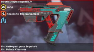 Skin Légendaire Nettoyant pour le palais en français ou Palate Cleanser en anglais pour l'arme Alternator du jeu vidéo apex legends