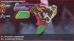 Skin Légendaire Pouvoirs combinés en français ou Combined Powers en anglais pour l'arme Alternator du jeu vidéo apex legends