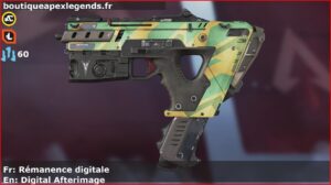 Skin Rare Rémanence digitale en français ou Digital Afterimage en anglais pour l'arme Alternator du jeu vidéo apex legends