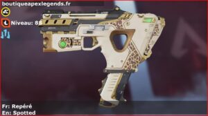 Skin Épique Repéré en français ou Spotted en anglais pour l'arme Alternator du jeu vidéo apex legends