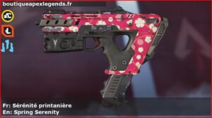 Skin Rare Sérénité printanière en français ou Spring Serenity en anglais pour l'arme Alternator du jeu vidéo apex legends