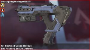 Skin Rare Sortie d'usine Défaut en français ou Factory Issue Default en anglais pour l'arme Alternator du jeu vidéo apex legends