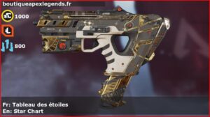 Skin Épique Tableau des étoiles en français ou Star Chart en anglais pour l'arme Alternator du jeu vidéo apex legends