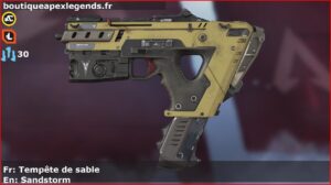 Skin Commun Tempête de sable en français ou Sandstorm en anglais pour l'arme Alternator du jeu vidéo apex legends