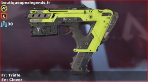 Skin Commun Trèfle en français ou Clover en anglais pour l'arme Alternator du jeu vidéo apex legends