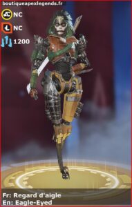 skin pour ash: Regard d'aigle en français ou Eagle-Eyed en anglais , du jeu apex legends