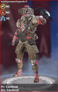 skin pour bloodhound: Cardinal en français ou Cardinal en anglais , du jeu apex legends