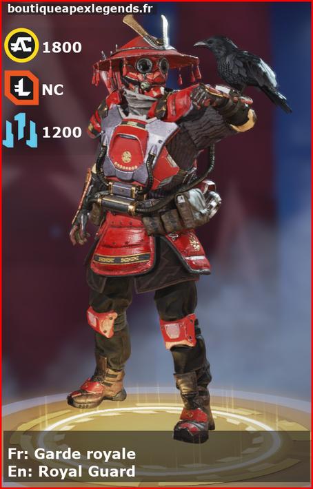 skin pour bloodhound: Garde royale en français ou Royal Guard en anglais , du jeu apex legends