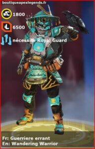 skin pour bloodhound: Guerriere errant en français ou Wandering Warrior en anglais , du jeu apex legends