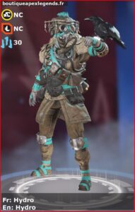 skin pour bloodhound: Hydro en français ou Hydro en anglais , du jeu apex legends