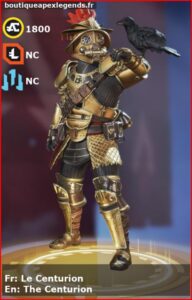 skin pour bloodhound: Le Centurion en français ou The Centurion en anglais , du jeu apex legends