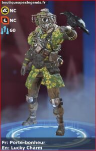 skin pour bloodhound: Porte-bonheur en français ou Lucky Charm en anglais , du jeu apex legends