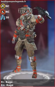 skin pour bloodhound: Rage en français ou Rage en anglais , du jeu apex legends