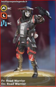 skin pour bloodhound: Road Warrior en français ou Road Warrior en anglais , du jeu apex legends