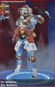 skin pour bloodhound: Solstice en français ou Solstice en anglais , du jeu apex legends