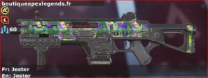 Skin Rare Jester en français ou Jester en anglais pour l'arme CAR du jeu vidéo apex legends