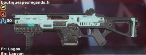 Skin Commun Lagon en français ou Lagoon en anglais pour l'arme CAR du jeu vidéo apex legends