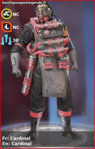 skin pour caustic: Cardinal en français ou Cardinal en anglais , du jeu apex legends