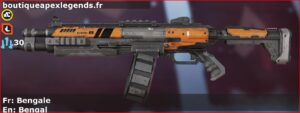 Skin Commun Bengale en français ou Bengal en anglais pour l'arme EVA-8 du jeu vidéo apex legends