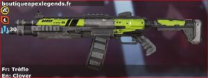 Skin Commun Trèfle en français ou Clover en anglais pour l'arme EVA-8 du jeu vidéo apex legends