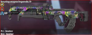 Skin Rare Jester en français ou Jester en anglais pour l'arme Flatline du jeu vidéo apex legends