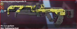 Skin Commun La guêpe en français ou Yellowjacket en anglais pour l'arme Flatline du jeu vidéo apex legends