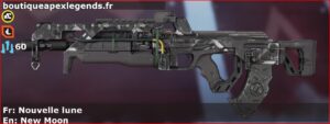 Skin Rare Nouvelle lune en français ou New Moon en anglais pour l'arme Flatline du jeu vidéo apex legends