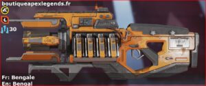 Skin Commun Bengale en français ou Bengal en anglais pour l'arme Fusil à charge du jeu vidéo apex legends