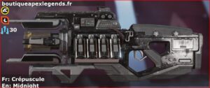 Skin Commun Crépuscule en français ou Midnight en anglais pour l'arme Fusil à charge du jeu vidéo apex legends