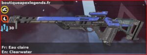 Skin Commun Eau claire en français ou Clearwater en anglais pour l'arme Fusil triple du jeu vidéo apex legends