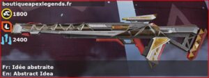 Skin Légendaire Idée abstraite en français ou Abstract Idea en anglais pour l'arme Fusil triple du jeu vidéo apex legends