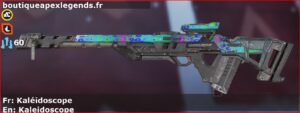 Skin Rare Kaléidoscope en français ou Kaleidoscope en anglais pour l'arme Fusil triple du jeu vidéo apex legends