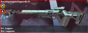 Skin Commun Lagon en français ou Lagoon en anglais pour l'arme Fusil triple du jeu vidéo apex legends